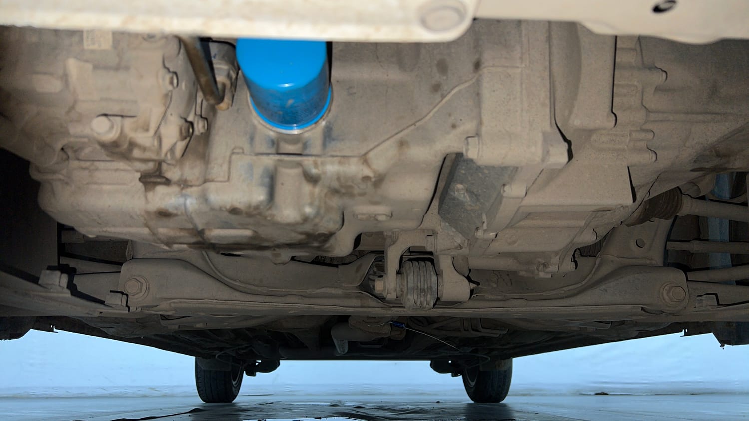 Used 2024 Honda Amaze VX 1.2 Petrol MT Petrol Manual extra FRONT LEFT UNDERBODY VIEW