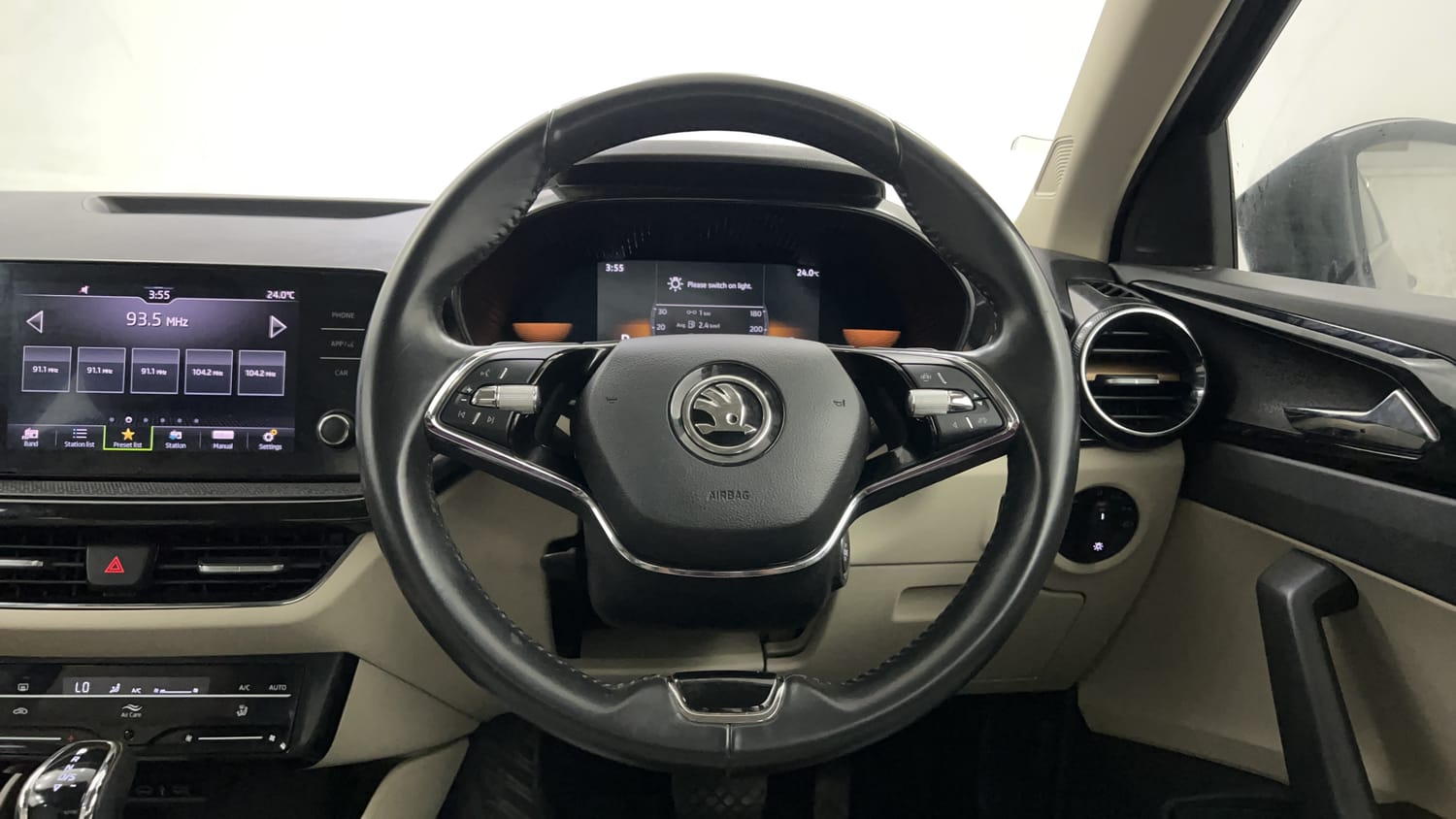 Used 2022 Skoda Slavia Style 1.0L TSI AT Petrol Automatic interior STEERING VIEW