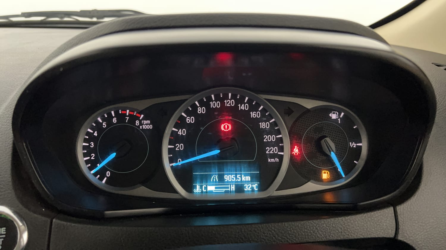 Used 2021 Ford Figo Aspire Titanium 1.2 Ti-VCT Petrol Manual interior CLUSTERMETER VIEW