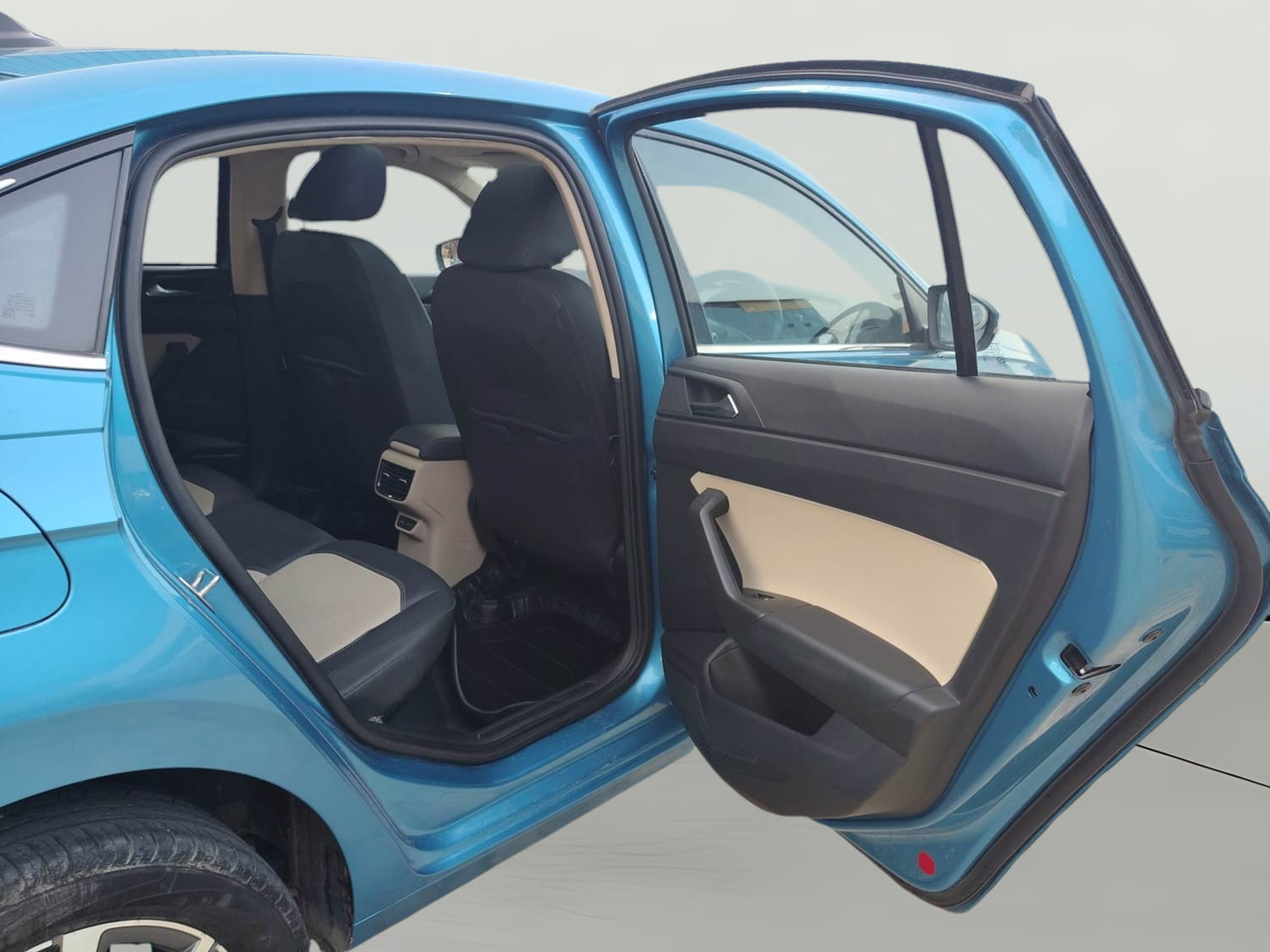 Used 2022 Skoda Slavia Style 1.0L TSI AT Petrol Automatic interior RIGHT SIDE REAR DOOR CABIN VIEW