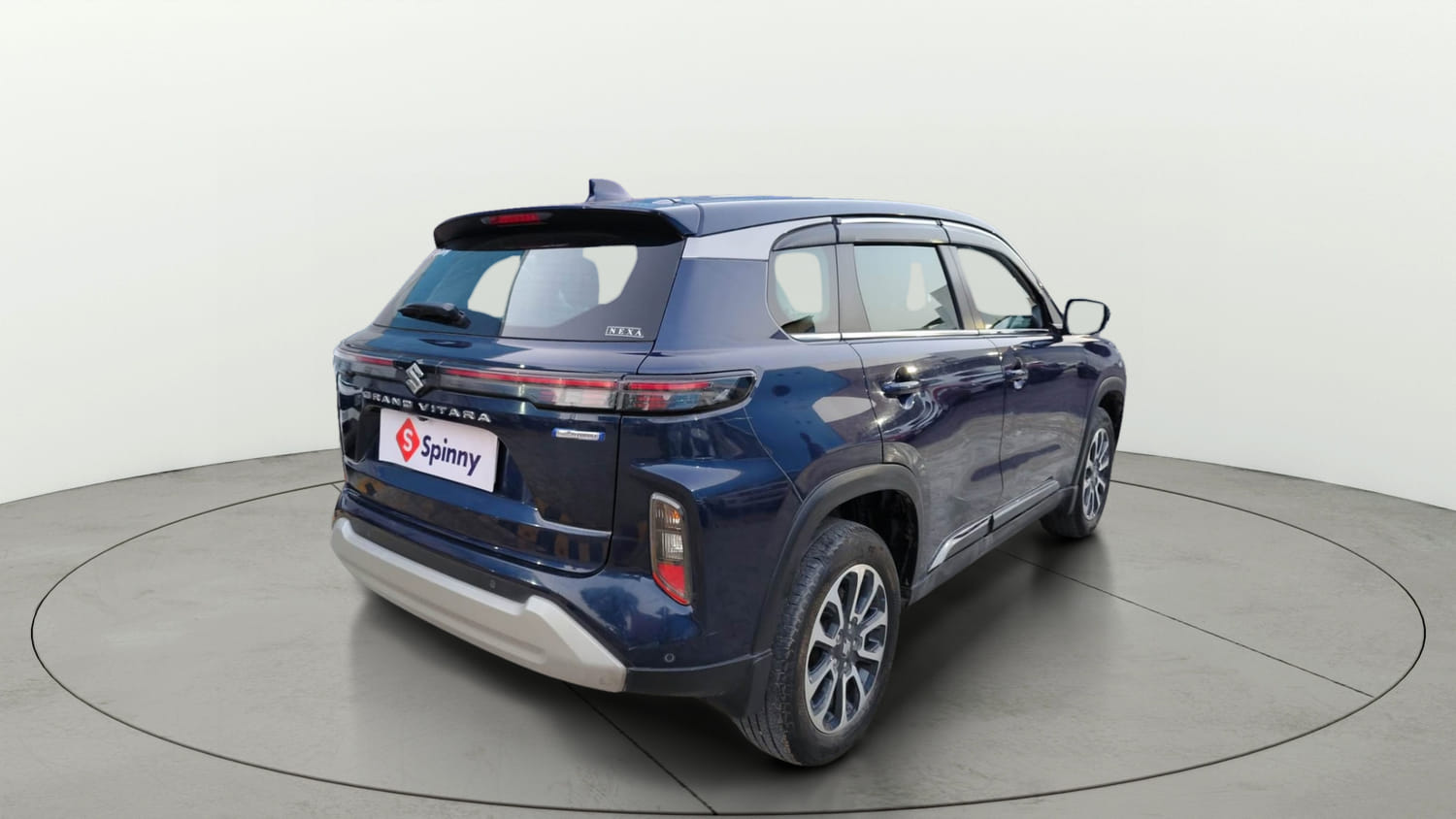Used 2023 Maruti Suzuki Grand Vitara Zeta Smart Hybrid Petrol Manual exterior RIGHT REAR CORNER VIEW