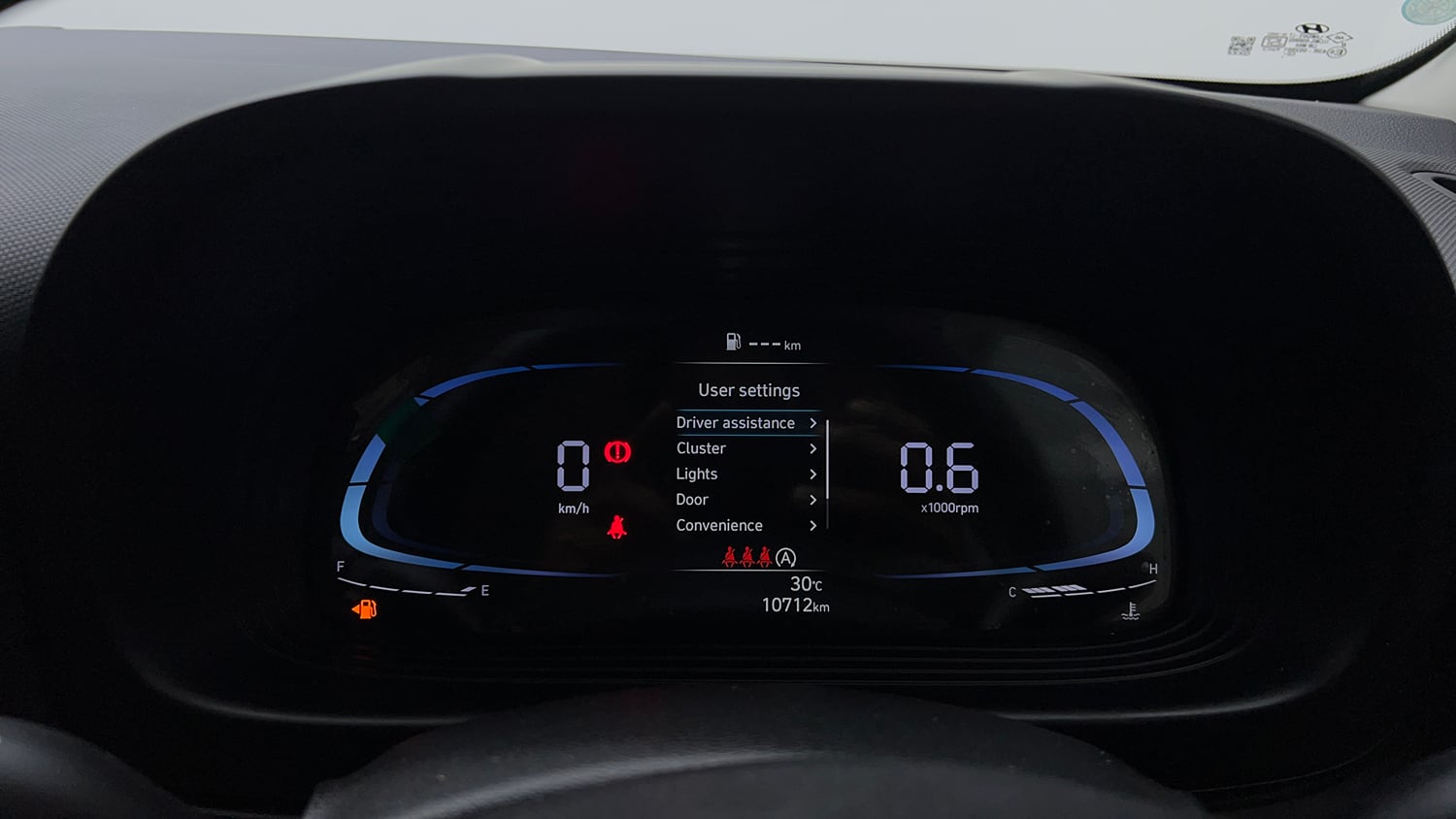 Used 2024 Hyundai Venue S (O) 1.2 Petrol Petrol Manual interior CLUSTERMETER VIEW