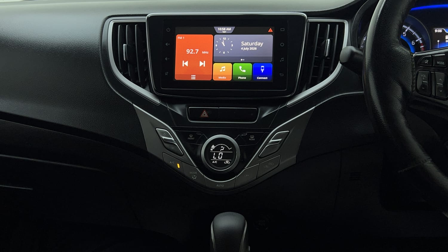 Used 2021 Maruti Suzuki Baleno Zeta Automatic Petrol Automatic interior MUSIC SYSTEM & AC CONTROL VIEW