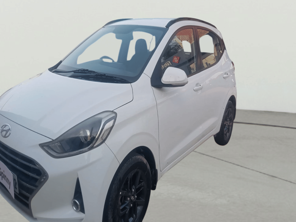 Used 2020 Hyundai Grand i10 Nios Sportz AMT 1.2 Kappa VTVT Petrol Automatic exterior LEFT FRONT CORNER VIEW