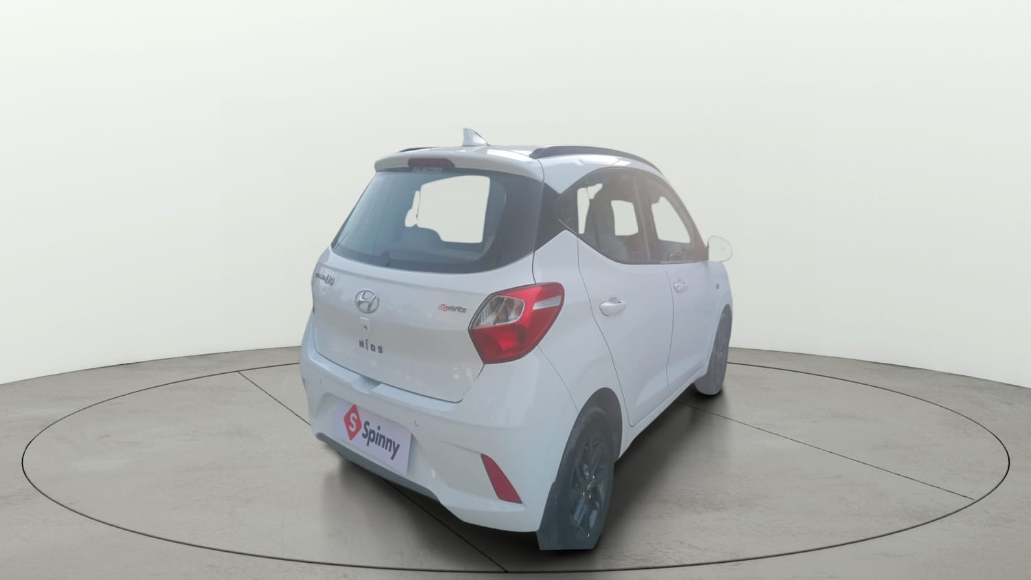 Used 2020 Hyundai Grand i10 Nios Sportz AMT 1.2 Kappa VTVT Petrol Automatic exterior RIGHT REAR CORNER VIEW