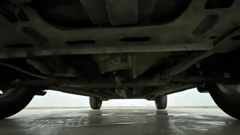 Used 2022 Nissan Magnite XV Premium Turbo Petrol Manual extra FRONT LEFT UNDERBODY VIEW