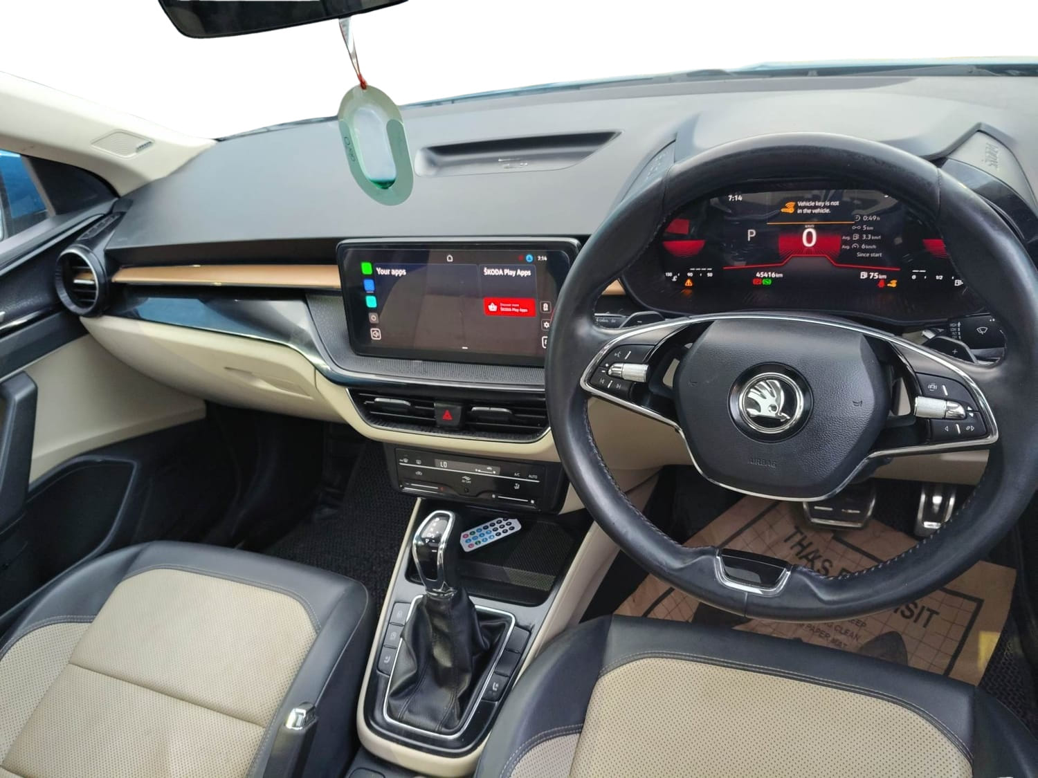 Used 2022 Skoda Slavia Style 1.0L TSI AT Petrol Automatic interior DASHBOARD VIEW