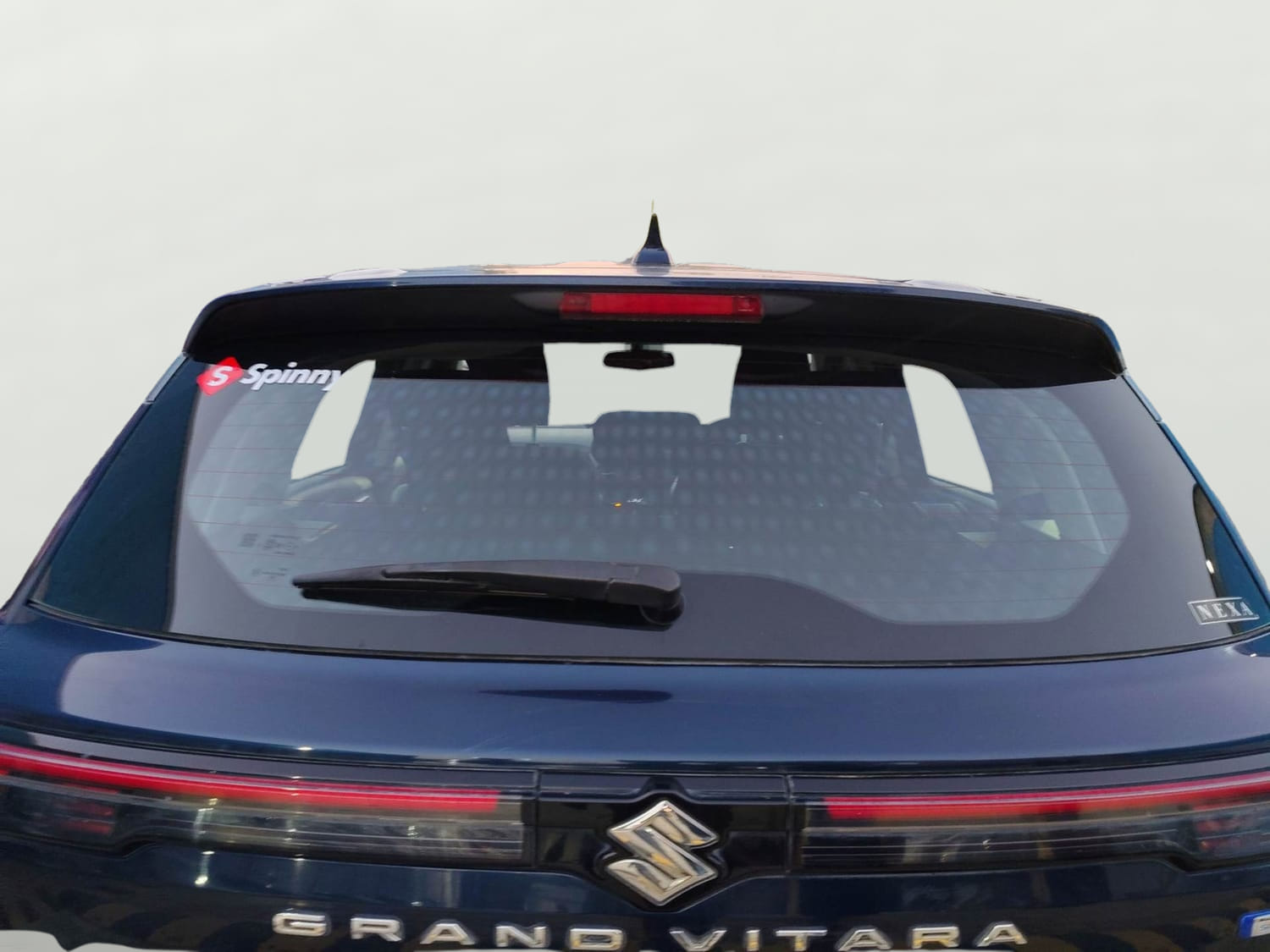 Used 2023 Maruti Suzuki Grand Vitara Zeta Smart Hybrid Petrol Manual exterior BACK WINDSHIELD VIEW