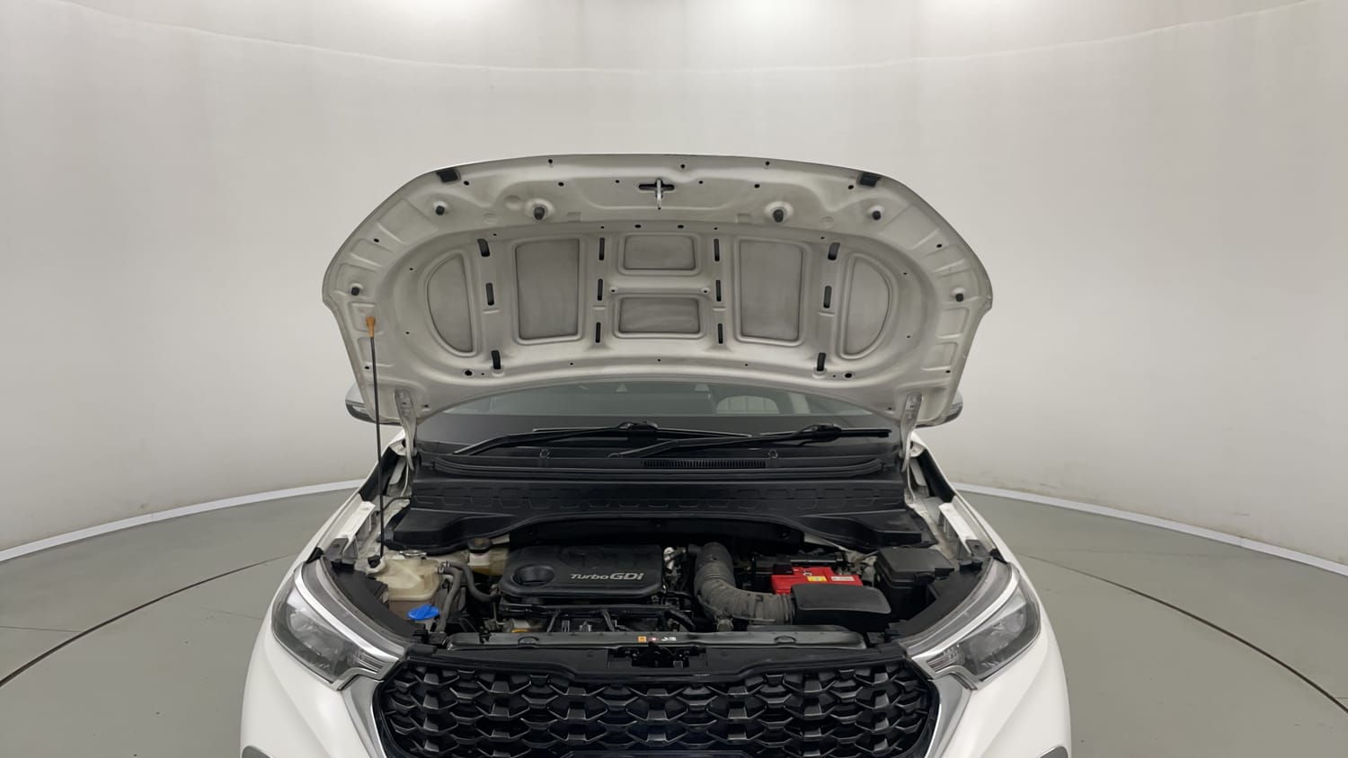 Used 2021 Kia Sonet HTK Plus 1.0 DCT Petrol Automatic engine ENGINE & BONNET OPEN FRONT VIEW