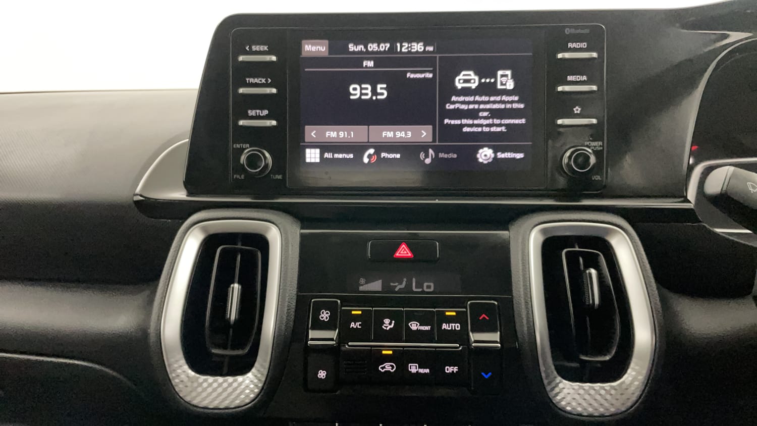 Used 2021 Kia Sonet HTK Plus 1.0 DCT Petrol Automatic interior MUSIC SYSTEM & AC CONTROL VIEW