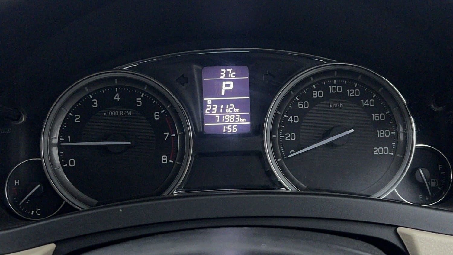 Used 2017 Maruti Suzuki Ciaz Alpha 1.4 AT Petrol Automatic interior CLUSTERMETER VIEW