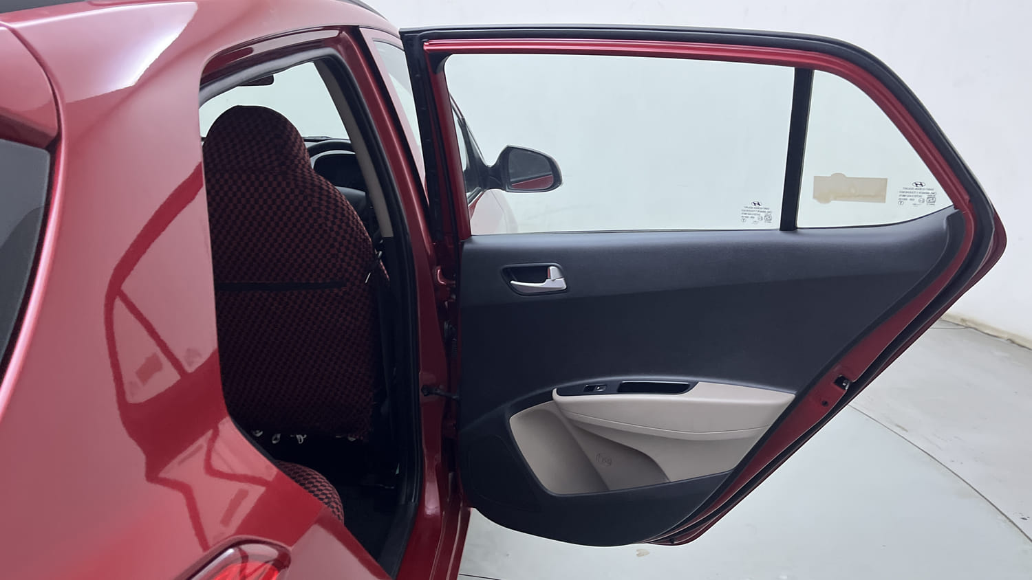 Used 2017 Hyundai Grand i10 Sportz (O) AT 1.2 Kappa VTVT Petrol Automatic interior RIGHT REAR DOOR OPEN VIEW