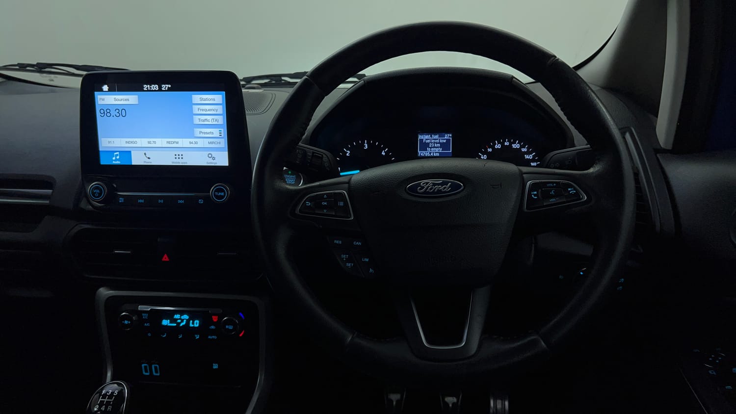 Used 2018 Ford EcoSport Titanium + 1.5L TDCi Diesel Manual interior STEERING VIEW