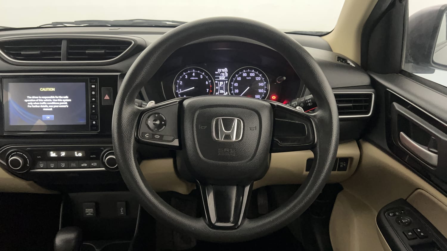Used 2019 Honda Amaze 1.2 V CVT Petrol Petrol Automatic interior STEERING VIEW