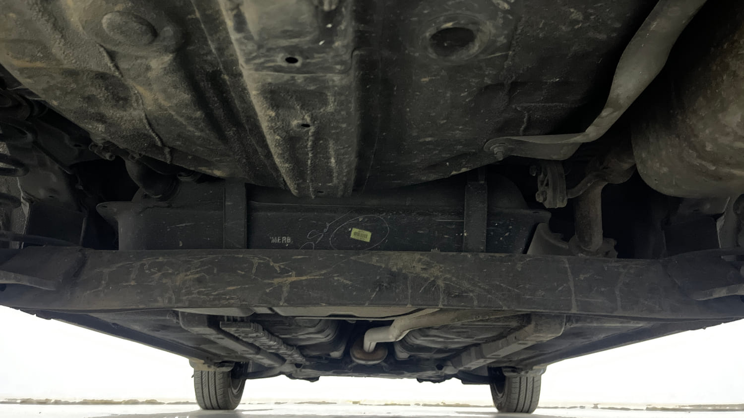 Used 2017 Hyundai Grand i10 Sportz (O) AT 1.2 Kappa VTVT Petrol Automatic extra REAR UNDERBODY VIEW (TAKEN FROM REAR)