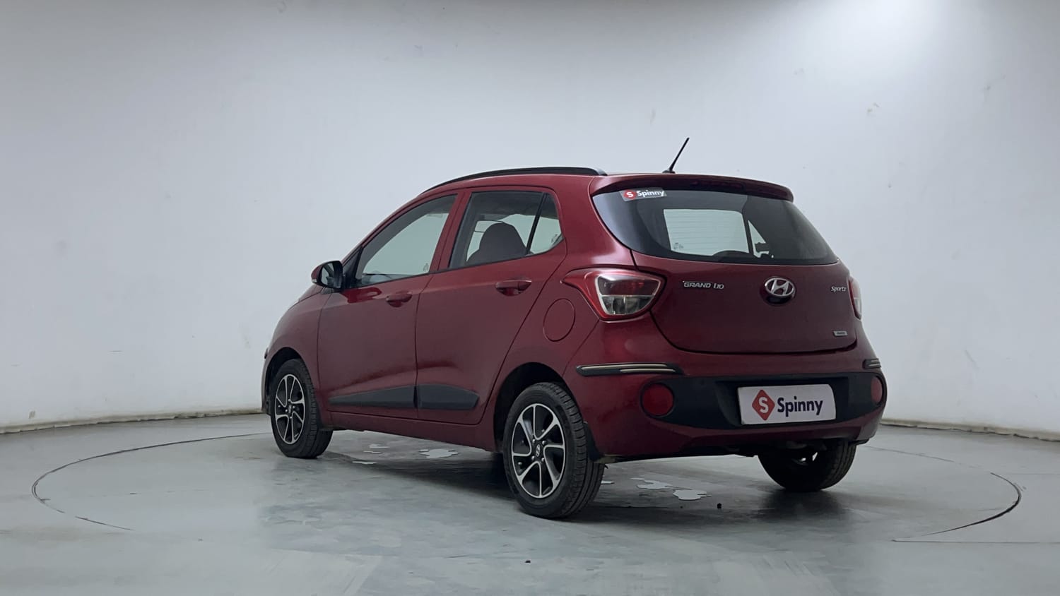 Used 2017 Hyundai Grand i10 Sportz (O) AT 1.2 Kappa VTVT Petrol Automatic exterior LEFT REAR CORNER VIEW