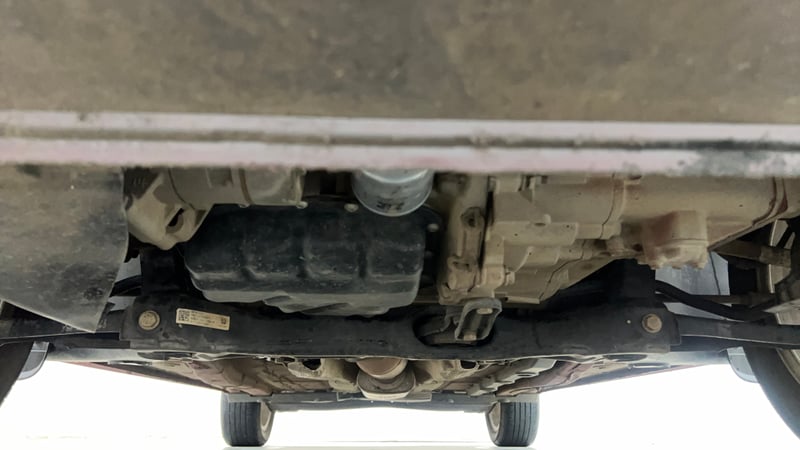 Used 2023 Skoda Slavia Ambition 1.0L TSI MT Petrol Manual extra FRONT LEFT UNDERBODY VIEW