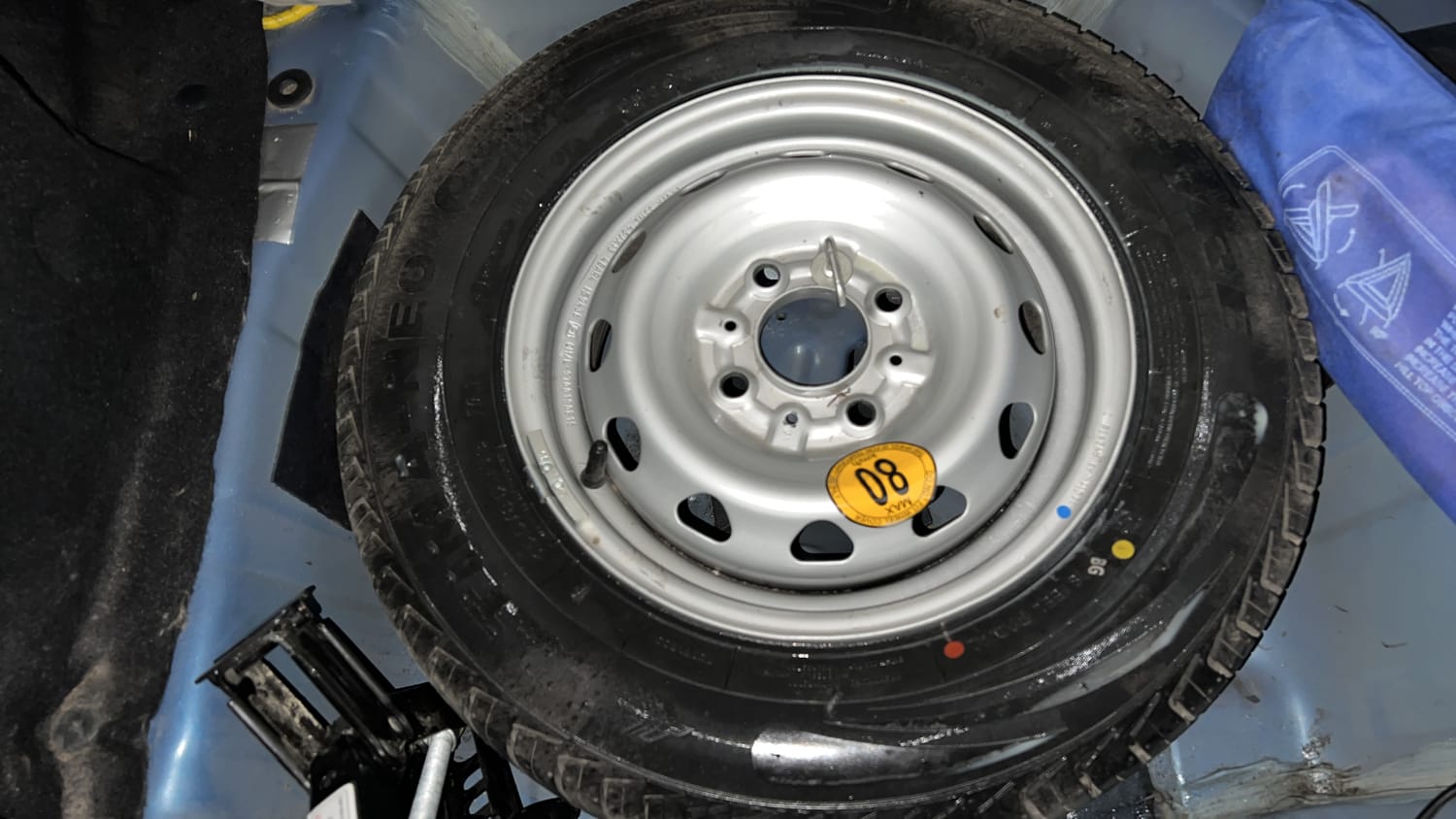 Used 2024 Tata Tiago XT Petrol Manual tyres SPARE TYRE VIEW