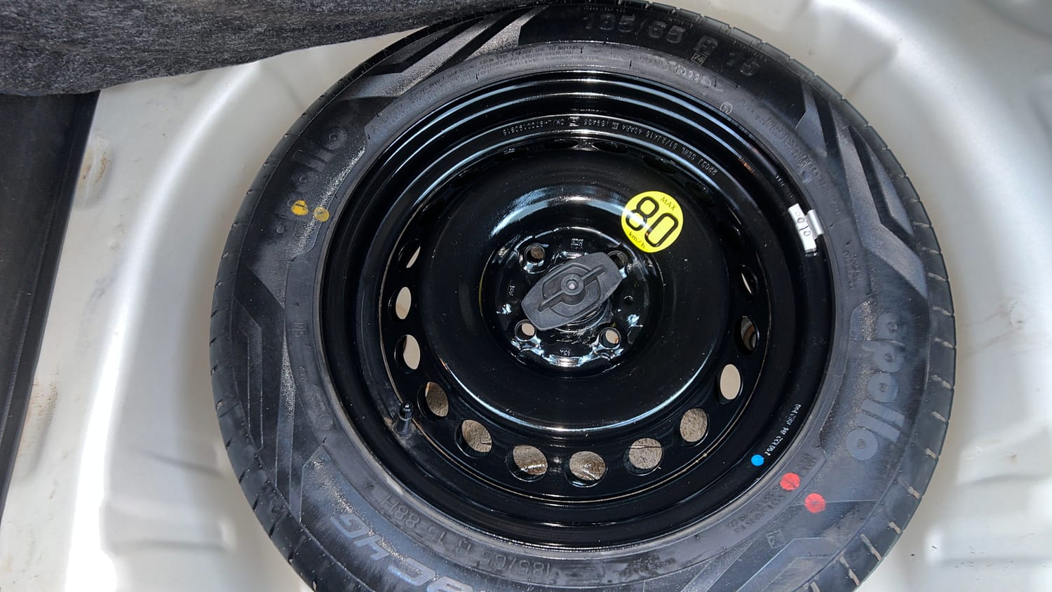 Used 2022 Maruti Suzuki Baleno Alpha AGS Petrol Automatic tyres SPARE TYRE VIEW