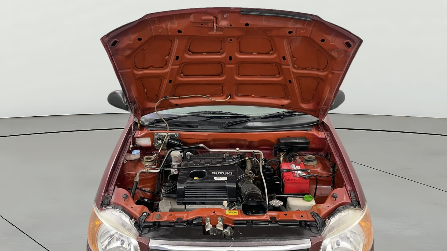 Used 2012 Maruti Suzuki Alto K10 VXi Petrol Manual engine ENGINE & BONNET OPEN FRONT VIEW