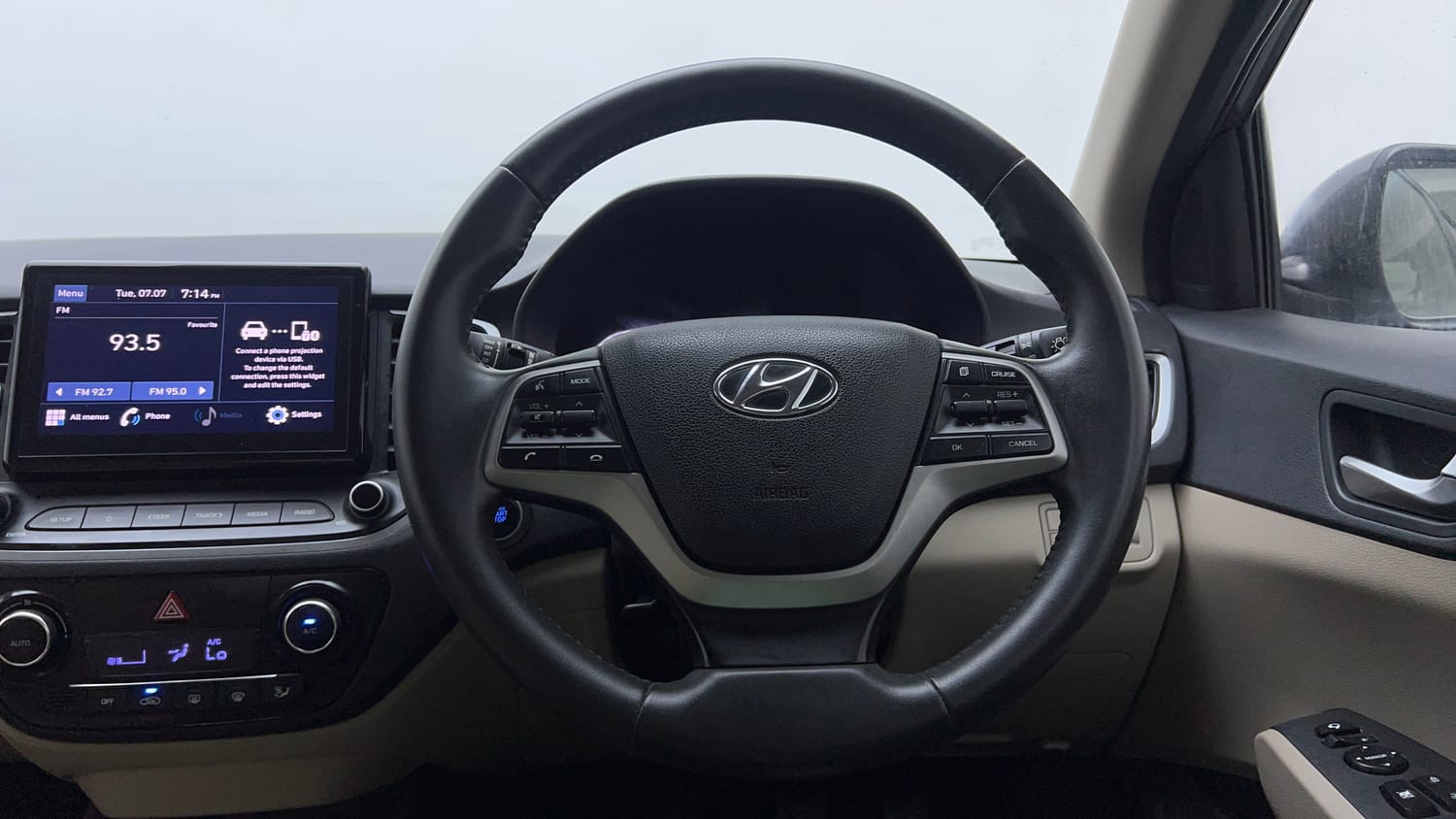 Used 2021 Hyundai Verna SX 1.5 MPi Petrol Manual interior STEERING VIEW