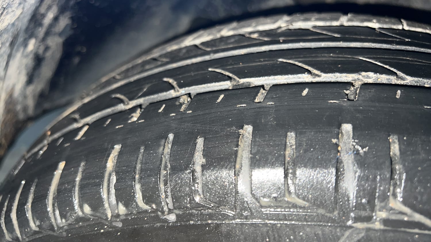 Used 2024 Tata Tiago XT Petrol Manual tyres RIGHT FRONT TYRE TREAD VIEW