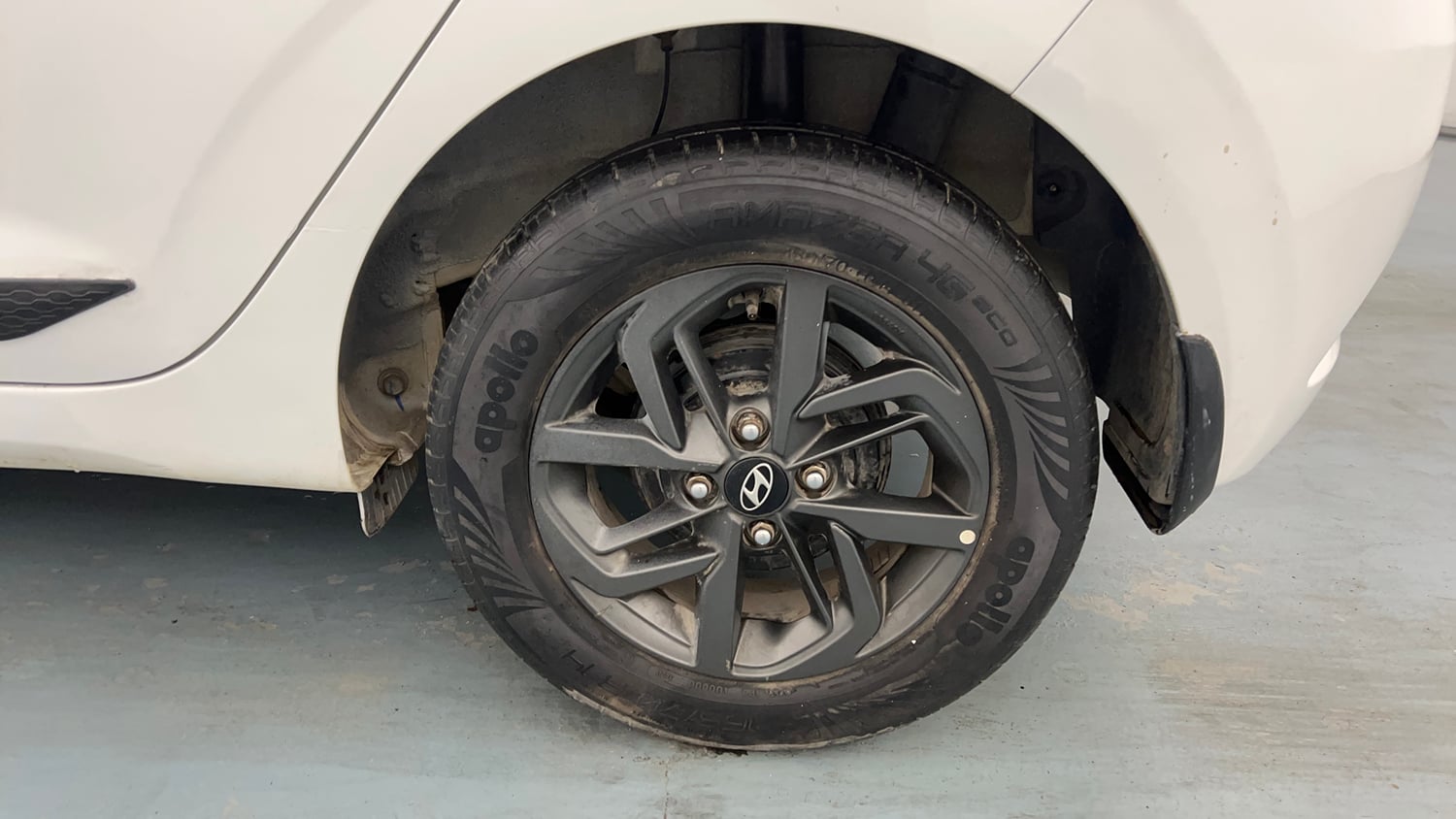 Used 2020 Hyundai Grand i10 Nios Sportz 1.2 Kappa VTVT Petrol Manual tyres LEFT REAR TYRE RIM VIEW