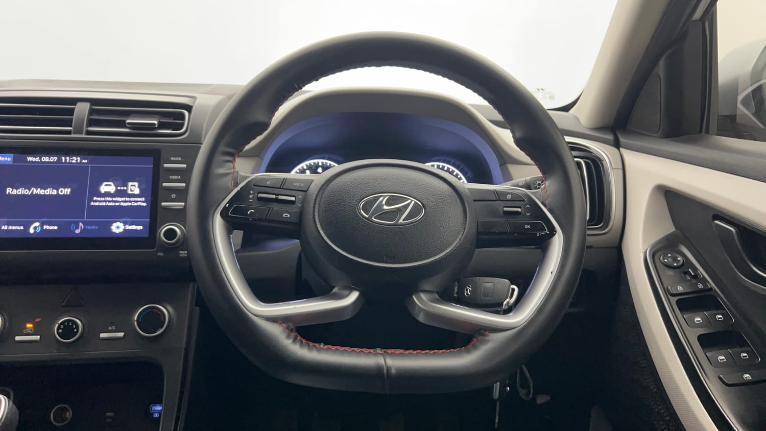 Used 2022 Hyundai Creta EX 1.5 Petrol Petrol Manual interior STEERING VIEW