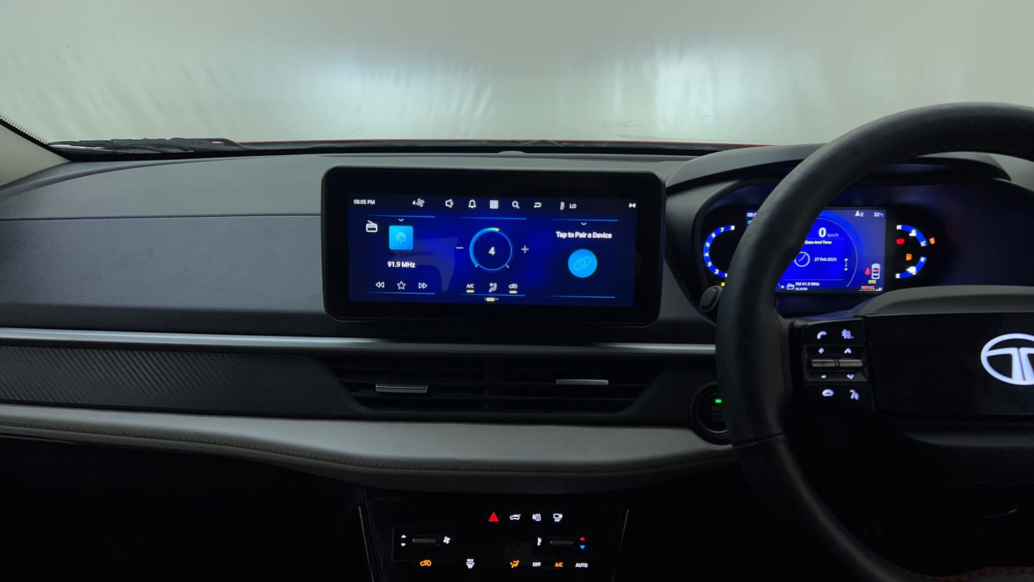 Used 2024 Tata Nexon Creative Plus S 1.2 Revotron Petrol 6MT DT Petrol Manual interior MUSIC SYSTEM & AC CONTROL VIEW