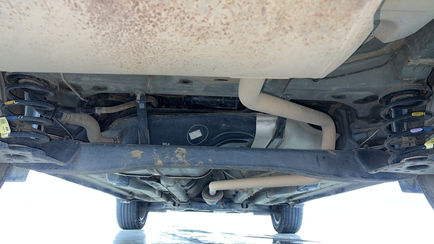 Used 2023 Hyundai Creta SX 1.5 Petrol Petrol Manual extra REAR UNDERBODY VIEW (TAKEN FROM REAR)