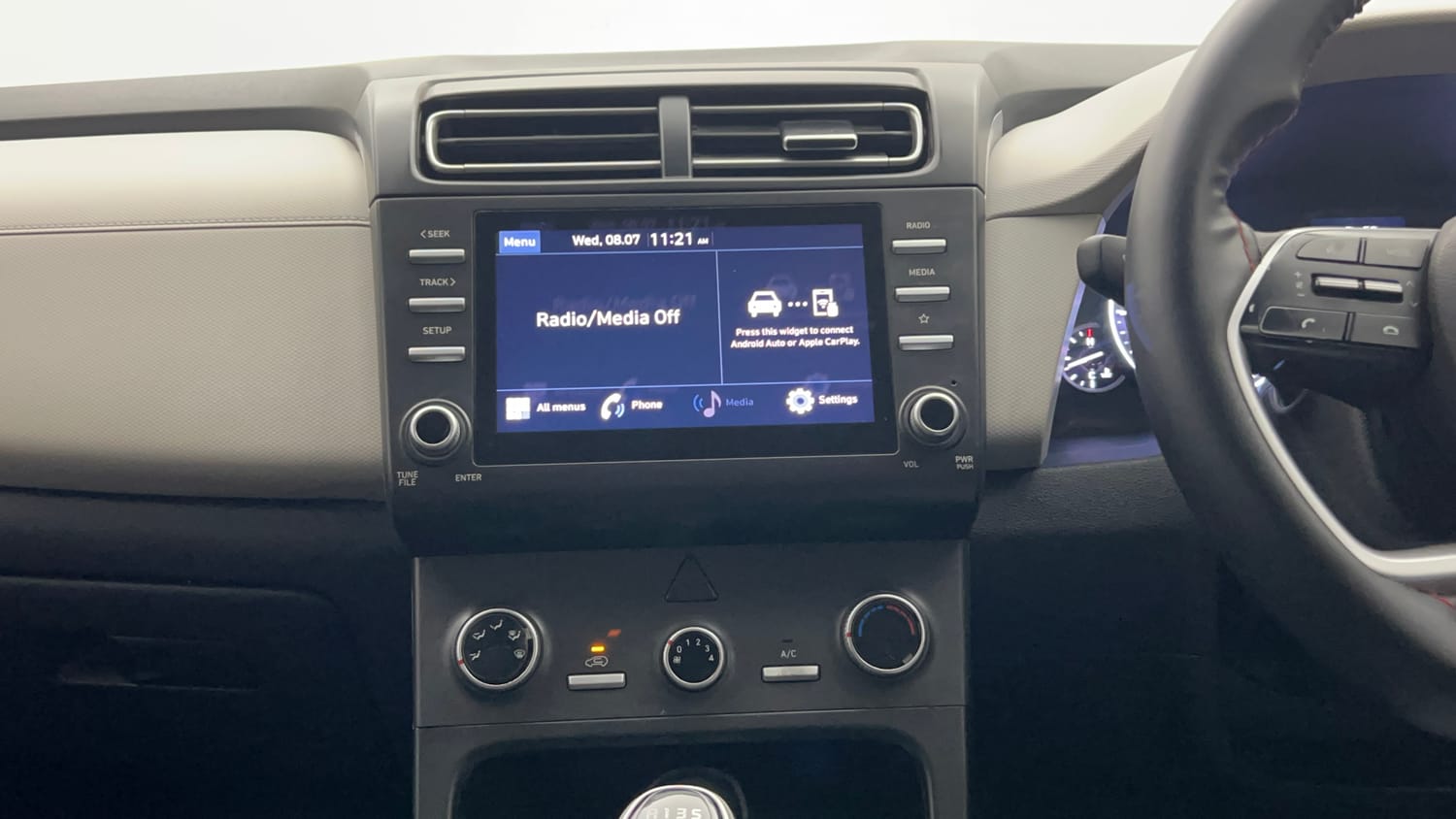 Used 2022 Hyundai Creta EX 1.5 Petrol Petrol Manual interior MUSIC SYSTEM & AC CONTROL VIEW