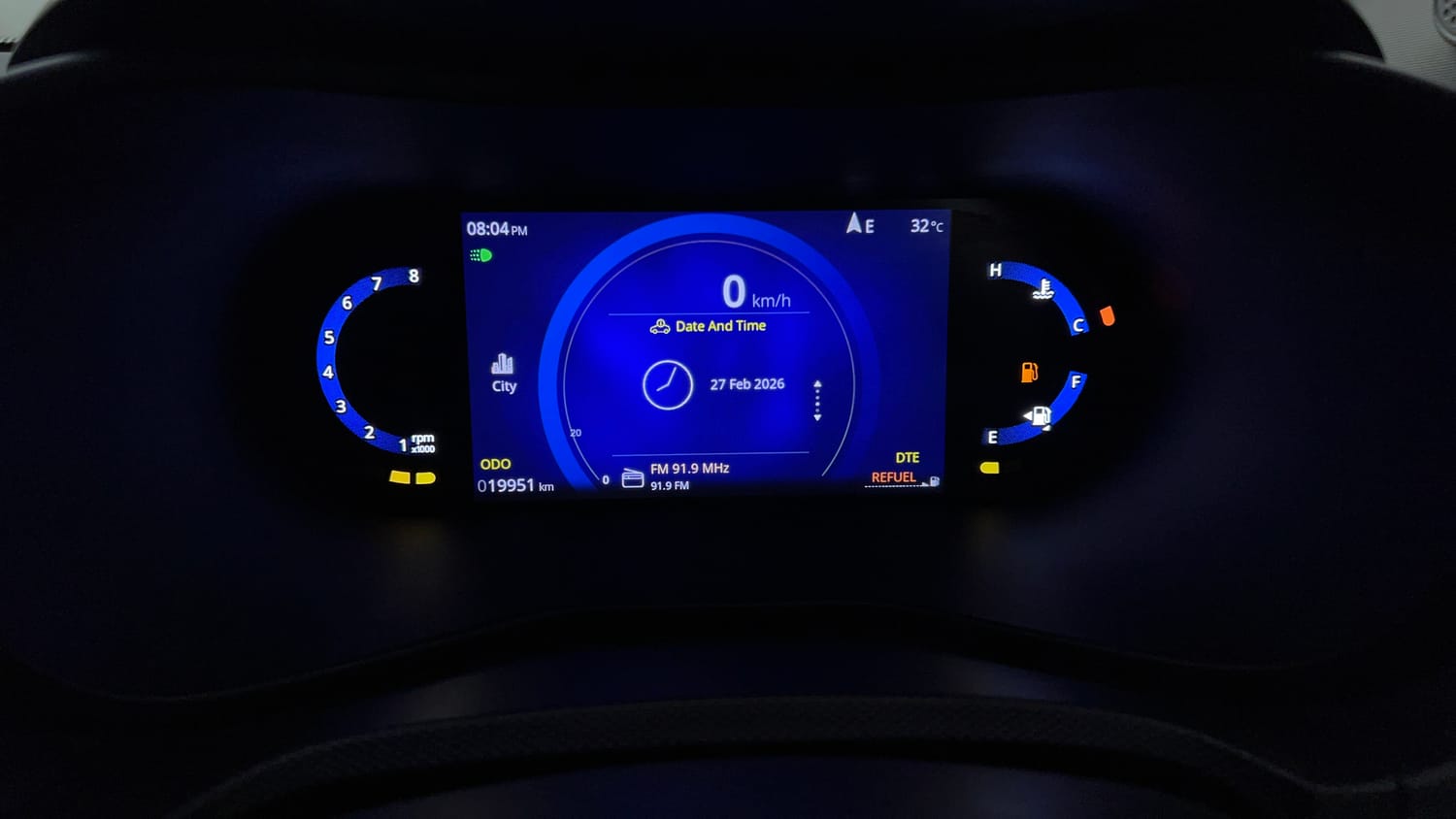 Used 2024 Tata Nexon Creative Plus S 1.2 Revotron Petrol 6MT DT Petrol Manual interior CLUSTERMETER VIEW