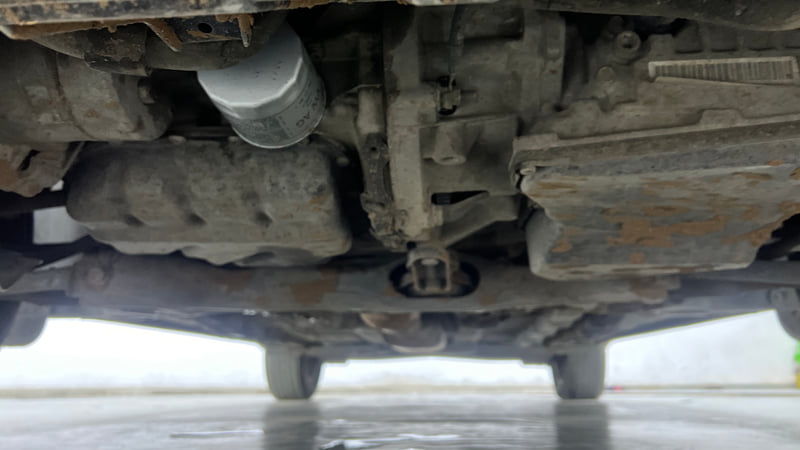 Used 2022 Volkswagen Taigun Highline 1.0 TSI AT Petrol Automatic extra FRONT LEFT UNDERBODY VIEW
