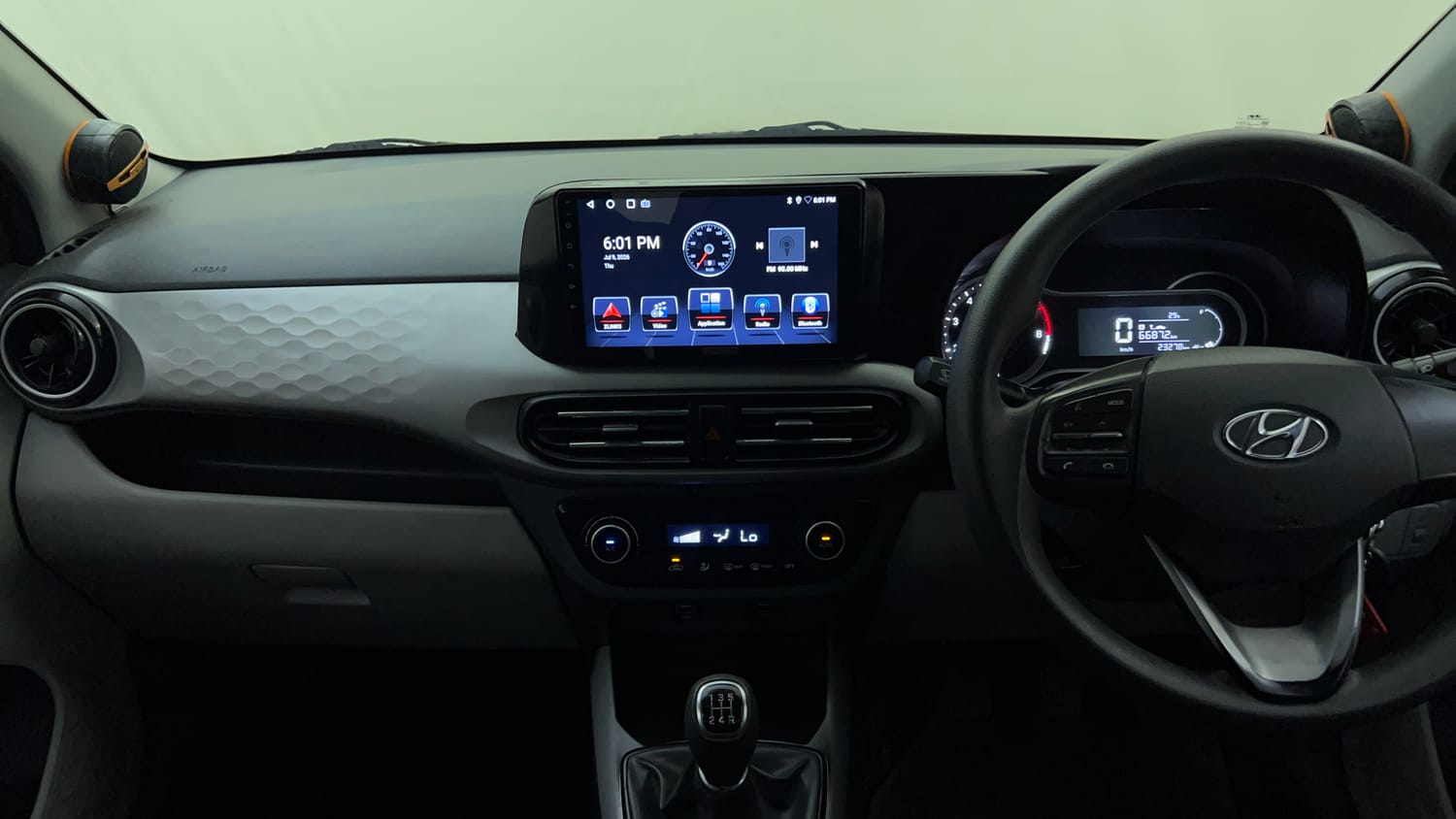 Used 2019 Hyundai Grand i10 Nios Sportz 1.2 Kappa VTVT Petrol Manual interior MUSIC SYSTEM & AC CONTROL VIEW