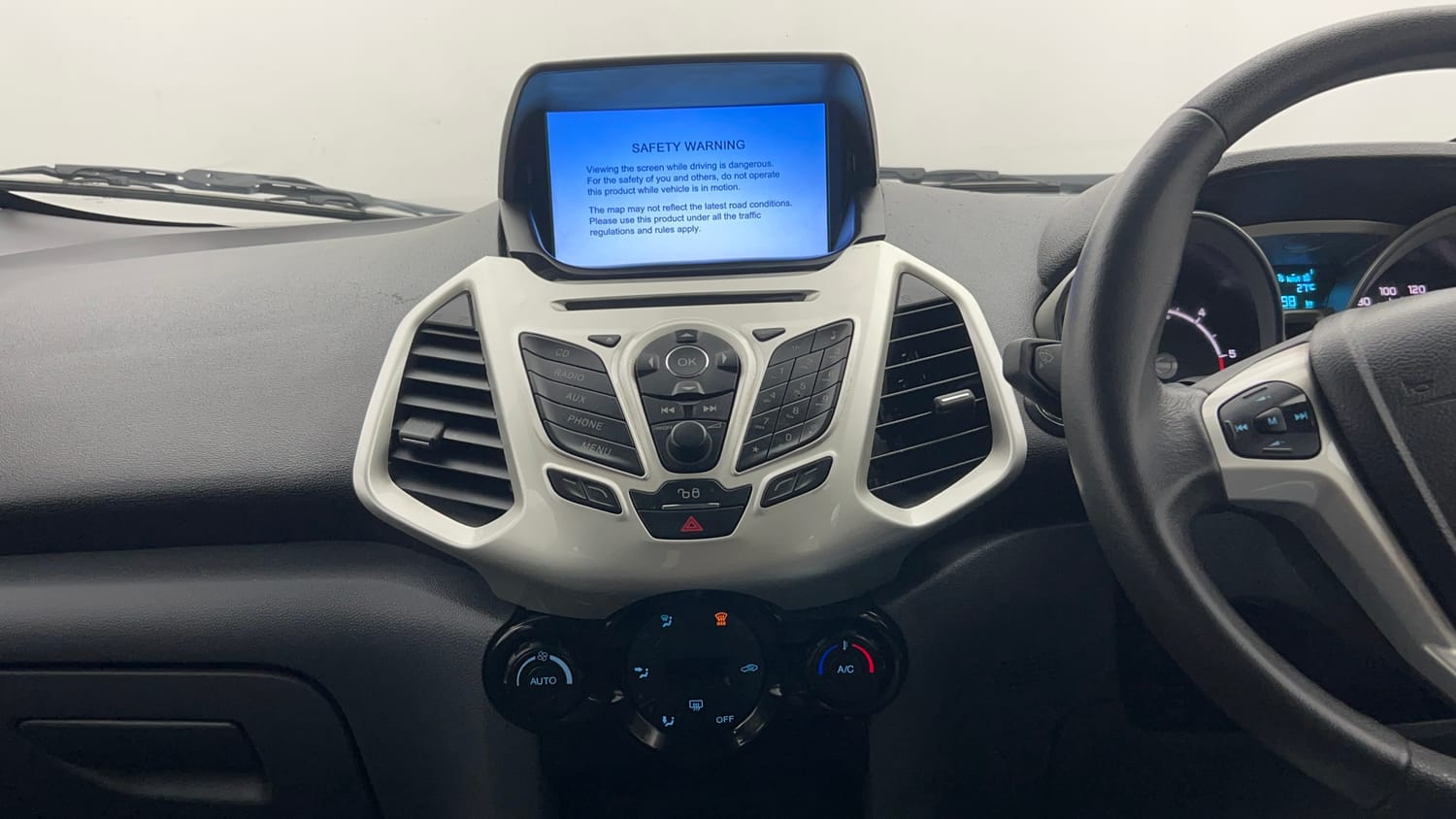 Used 2017 Ford EcoSport Titanium 1.5L TDCi Diesel Manual interior MUSIC SYSTEM & AC CONTROL VIEW