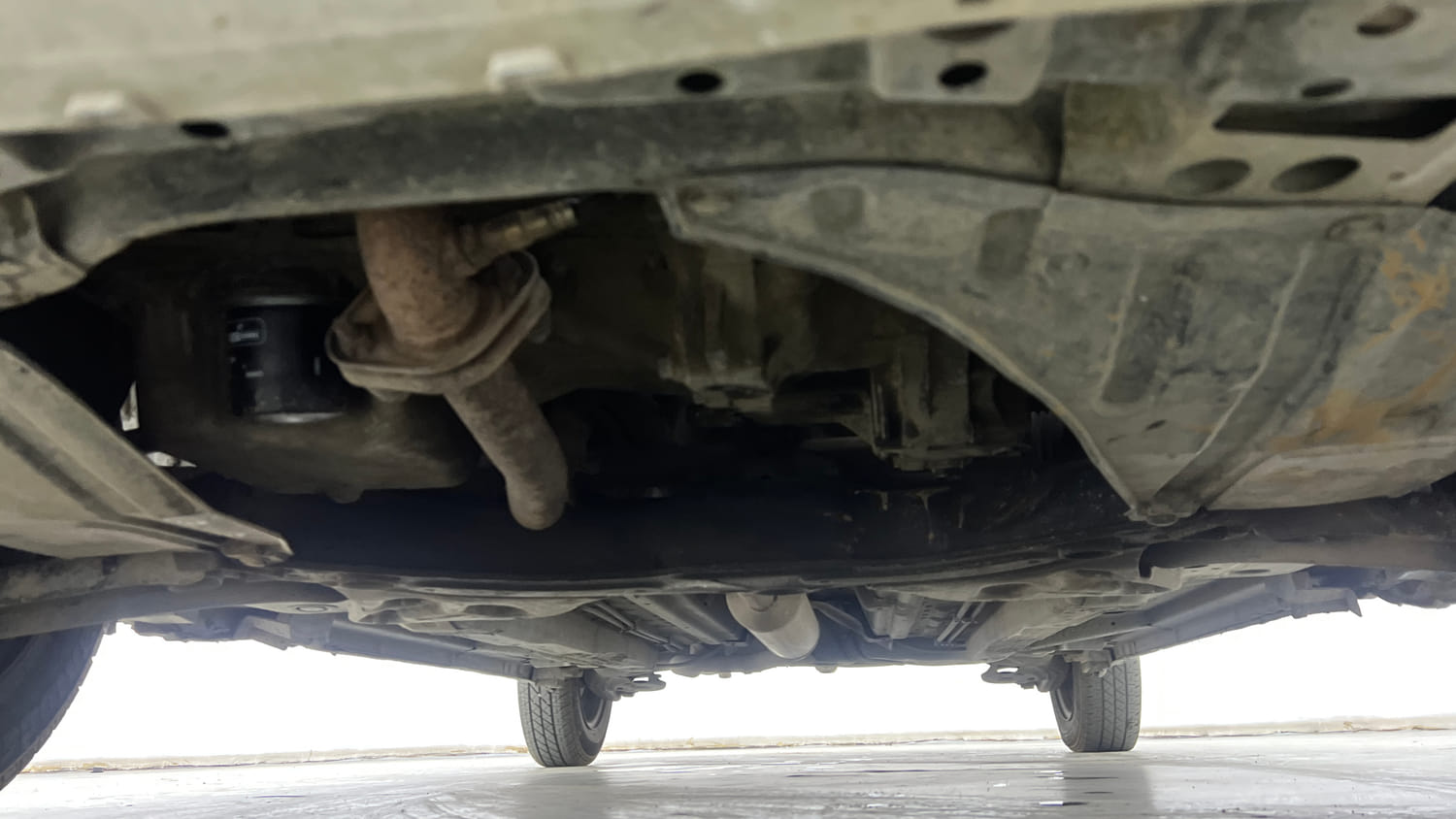 Used 2012 Maruti Suzuki Swift Dzire VXI Petrol Manual extra FRONT LEFT UNDERBODY VIEW