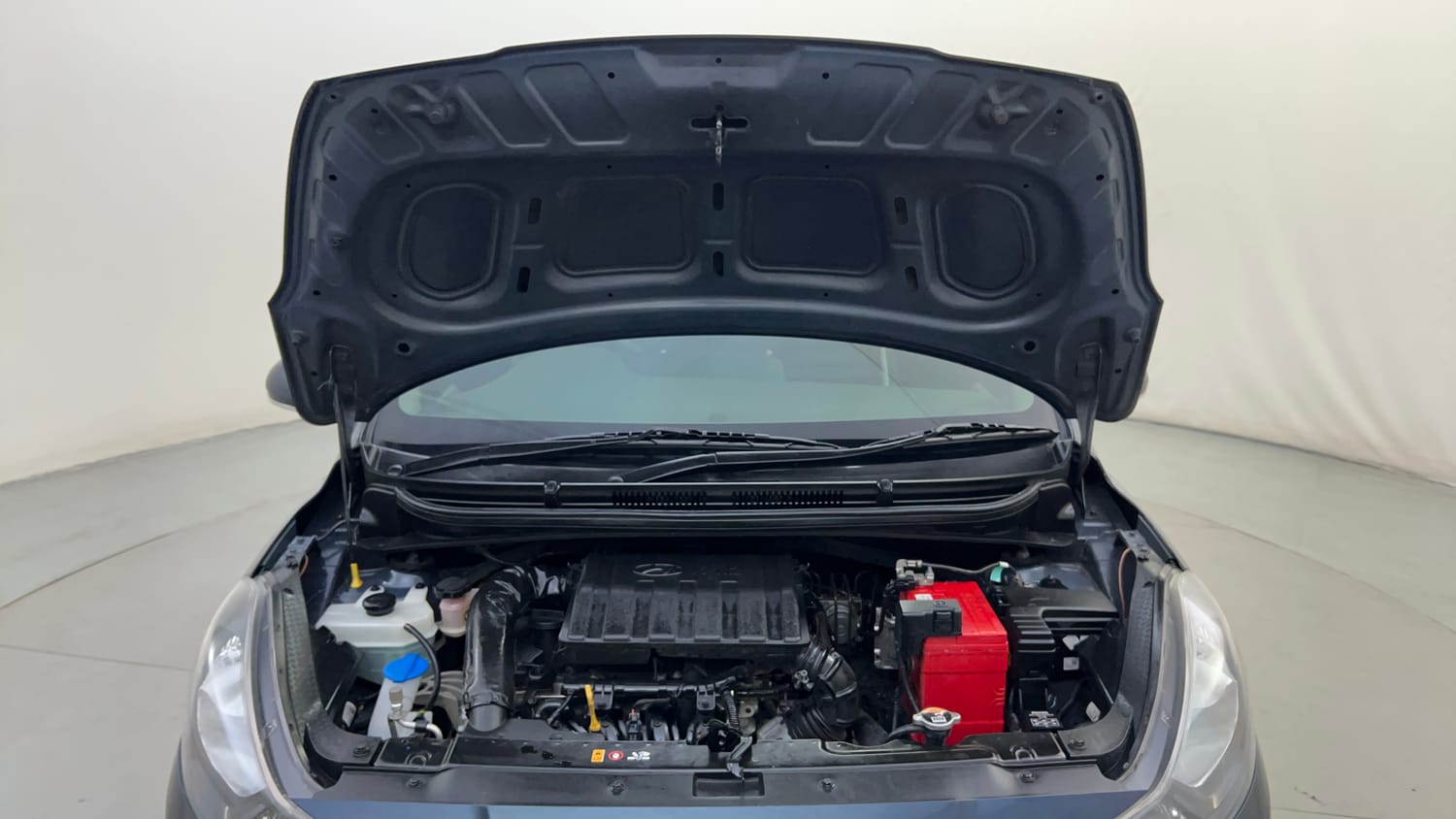 Used 2019 Hyundai Grand i10 Nios Sportz 1.2 Kappa VTVT Petrol Manual engine ENGINE & BONNET OPEN FRONT VIEW