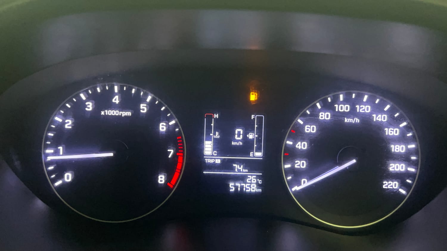 Used 2017 Hyundai Elite i20 Sportz 1.2 Petrol Manual interior CLUSTERMETER VIEW