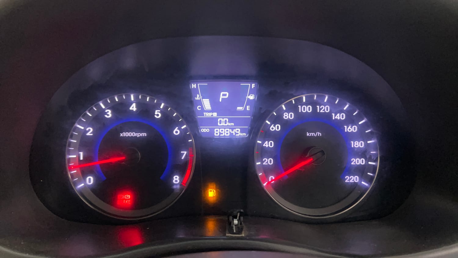 Used 2016 Hyundai Verna 1.6 VTVT SX AT Petrol Automatic interior CLUSTERMETER VIEW