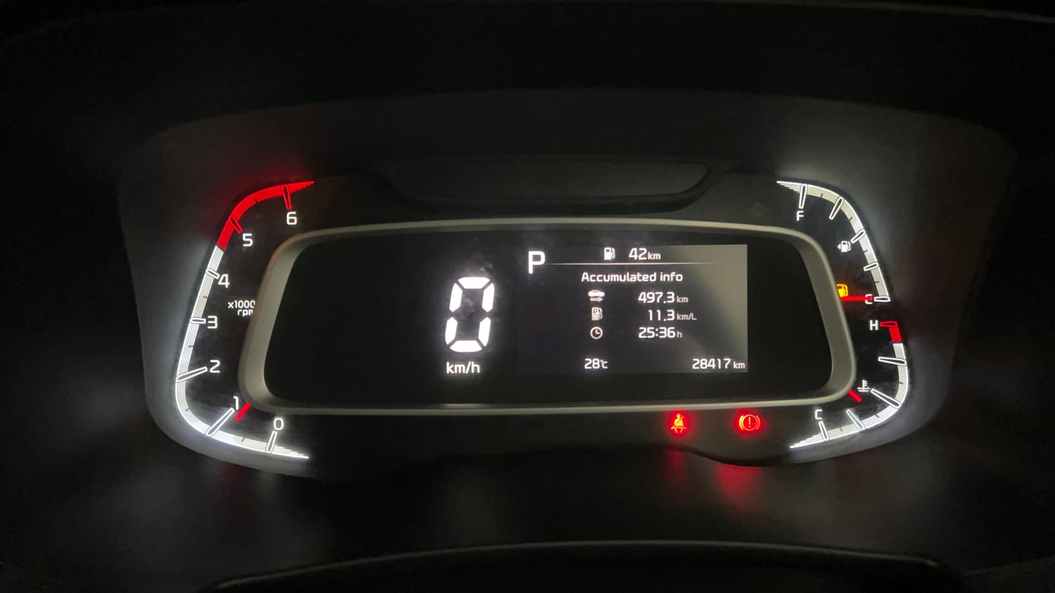 Used 2021 Kia Sonet GTX Plus 1.5 AT Diesel Automatic interior CLUSTERMETER VIEW
