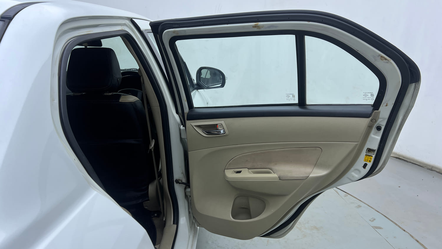 Used 2012 Maruti Suzuki Swift Dzire VXI Petrol Manual interior RIGHT REAR DOOR OPEN VIEW