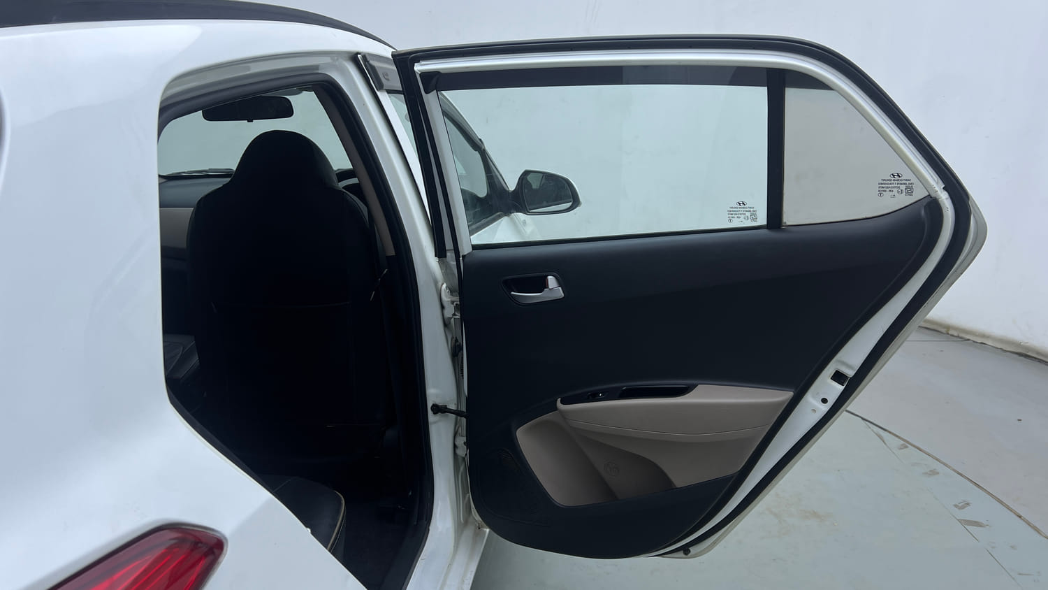 Used 2019 Hyundai Grand i10 Sportz AT 1.2 Kappa VTVT Petrol Automatic interior RIGHT REAR DOOR OPEN VIEW