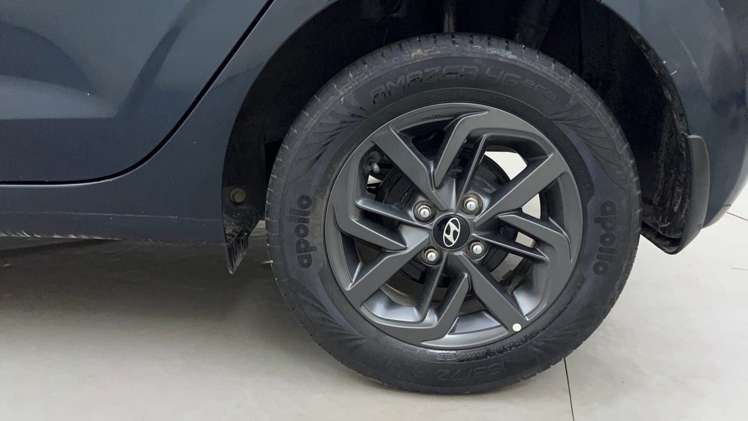 Used 2019 Hyundai Grand i10 Nios Sportz 1.2 Kappa VTVT Petrol Manual tyres LEFT REAR TYRE RIM VIEW