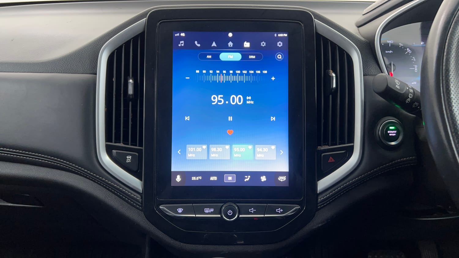 Used 2021 MG Motors Hector Sharp 1.5 Petrol Turbo DCT Petrol Automatic interior MUSIC SYSTEM & AC CONTROL VIEW