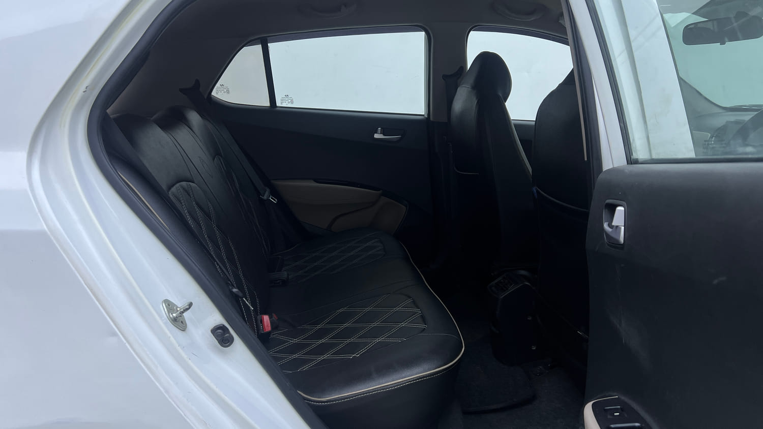 Used 2019 Hyundai Grand i10 Sportz AT 1.2 Kappa VTVT Petrol Automatic interior RIGHT SIDE REAR DOOR CABIN VIEW