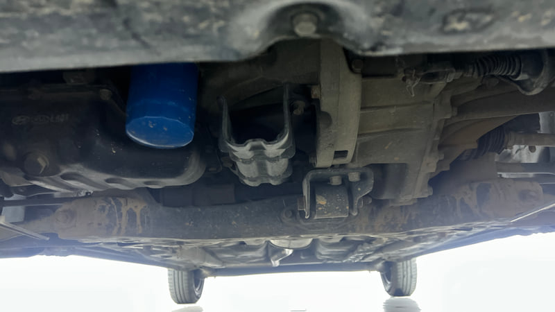 Used 2016 Hyundai Grand i10 Sportz 1.2 Kappa VTVT Petrol Manual extra FRONT LEFT UNDERBODY VIEW