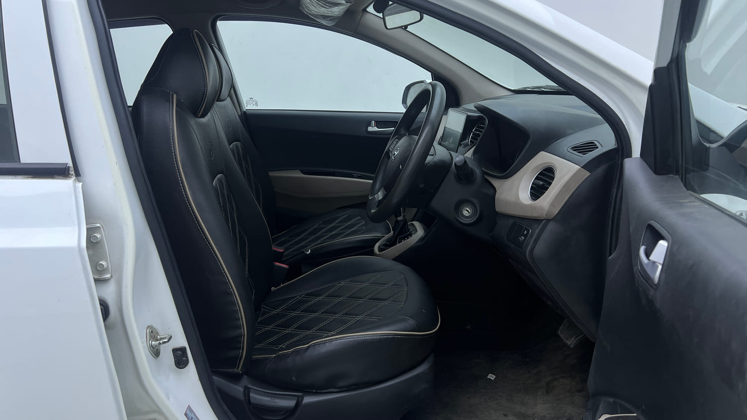 Used 2019 Hyundai Grand i10 Sportz AT 1.2 Kappa VTVT Petrol Automatic interior RIGHT SIDE FRONT DOOR CABIN VIEW