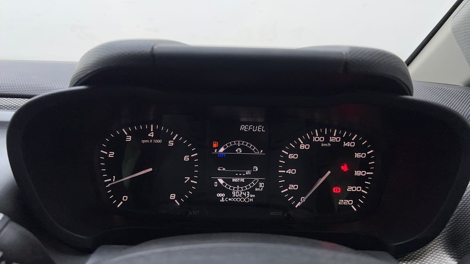 Used 2022 Tata Altroz XZ i-Turbo Petrol Petrol Manual interior CLUSTERMETER VIEW