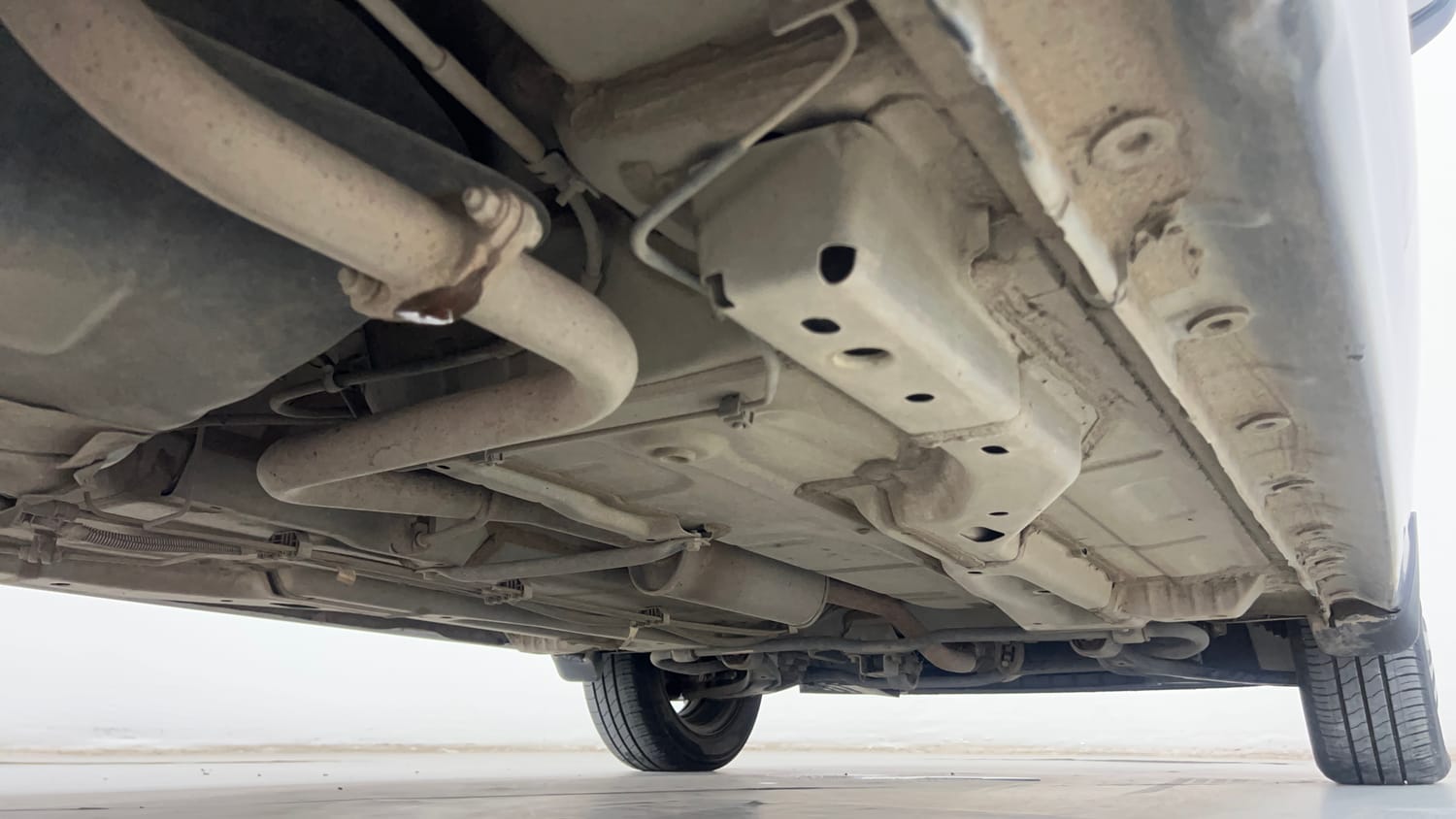 Used 2024 Tata Tiago XZA Plus iCNG Cng Automatic extra REAR RIGHT UNDERBODY VIEW