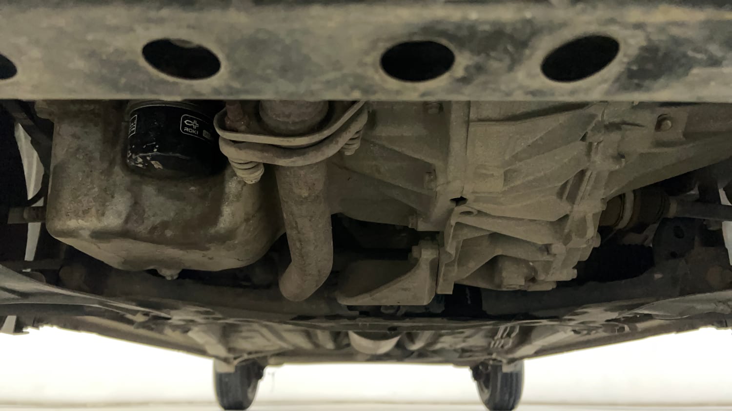 Used 2020 Maruti Suzuki Wagon R VXi 1.2 AMT Petrol Automatic extra FRONT LEFT UNDERBODY VIEW